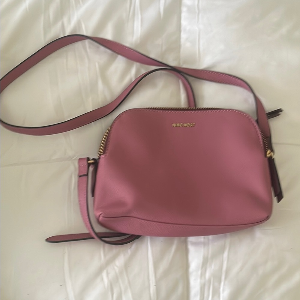 Nine West Pink Crossbody Bag with Adjustable Strap
